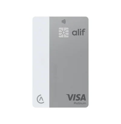 Alif Bank Visa Platinum card
